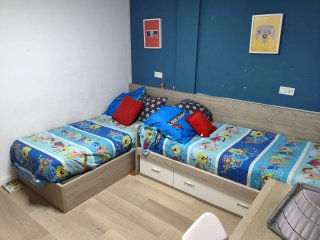 2 Camas 90x200 con Almacenaje