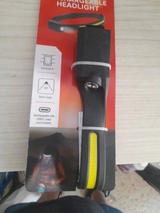 Linterna Frontal Recargable USB-C