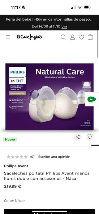 Sacaleches Eléctrico Philips Avent Nuevo
