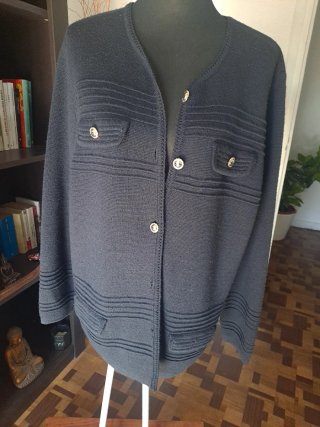 Chaqueta Marinera 50% Lana Negra