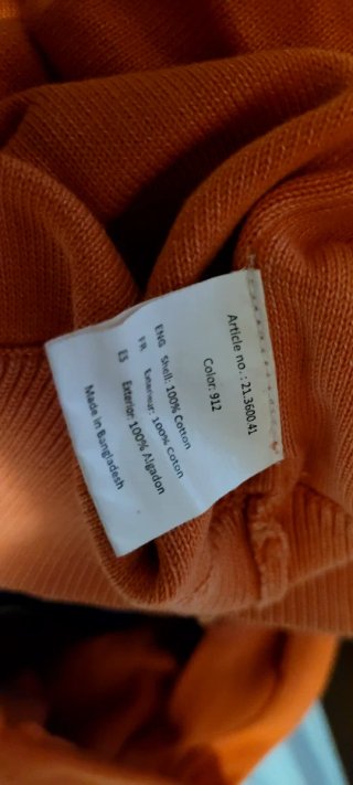 Maglia girocollo arancione taglia XXL McGregor
