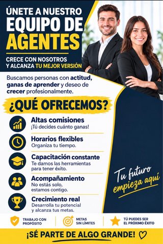 Se buscar asesores comerciales