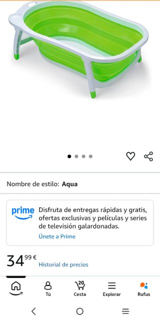 Bañera Plegable Bebé Verde