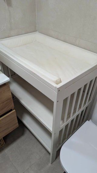 Cambiador bebé IKEA blanco