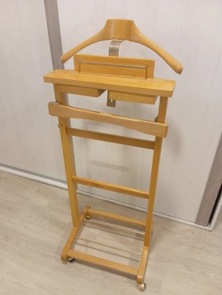 Perchero de pie madera y metal