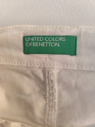 Pantalón Benetton blanco niña 13/14 años