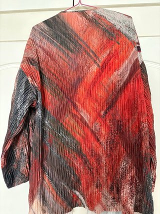 Chaqueta Zara Estampada Plisada