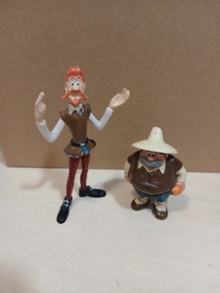 Figuras Don Quijote y Sancho Panza PVC