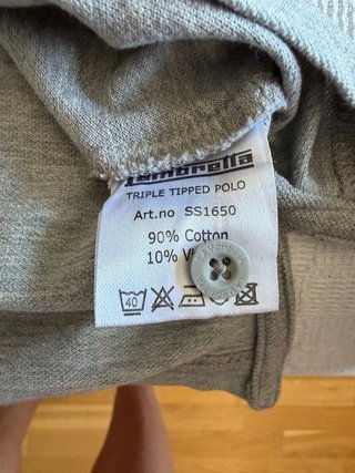 Polo Lambretta Oficial Gris y Azul