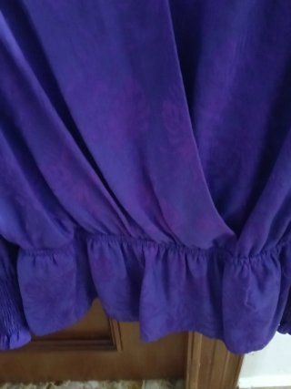 Blusa Panambi morada con estampado