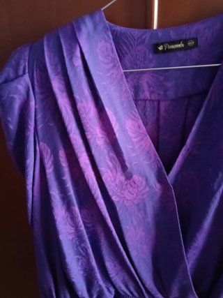Blusa Panambi morada con estampado