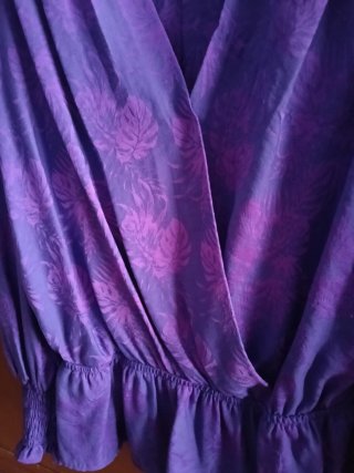 Blusa Panambi morada con estampado