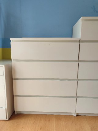 Cómoda IKEA Malm 4 cajones blanca