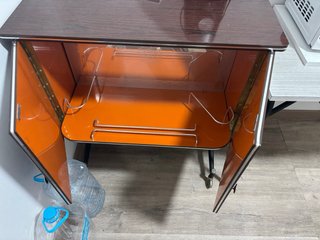 Mueble Bar Vintage Años 70 Naranja