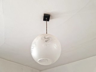 Lámpara de techo cristal antigua