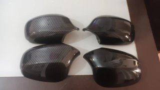Carcasas Retrovisor BMW E90 Carbono y Negro