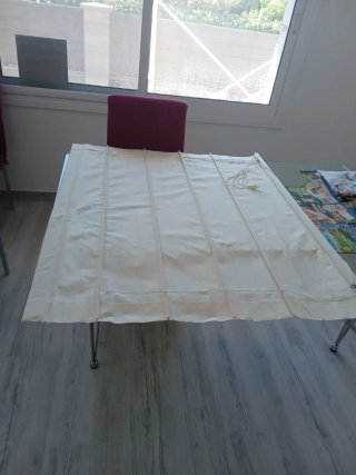 4 Estores de Algodón Beige