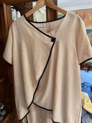 Conjunto de lino beige