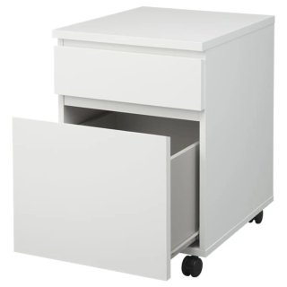 ESCRITORIO IKEA MALM BLANCO+ TABLERO EXTRAIBLE+CAJ