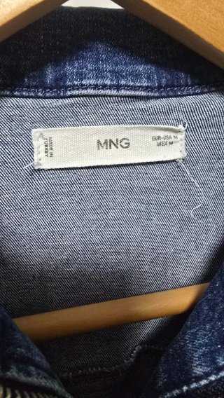Mono vaquero Mango azul largo