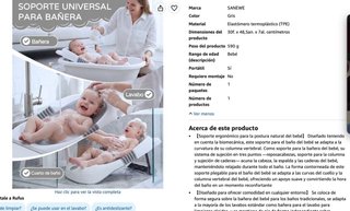 Bañera plegable para bebés con soporte regalo bebe
