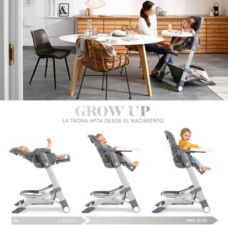 Trona Hauck Grow Up Evolutiva Gris