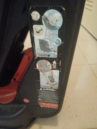 Silla de coche para bebé rosa