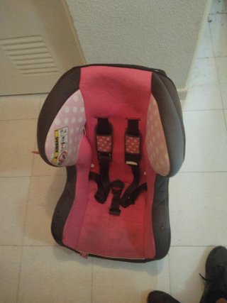 Silla de coche para bebé rosa