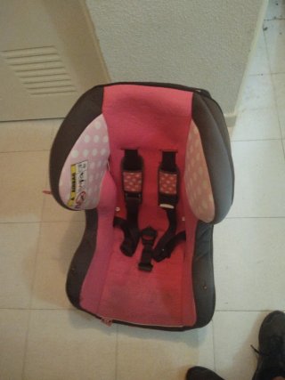 Silla de coche para bebé rosa