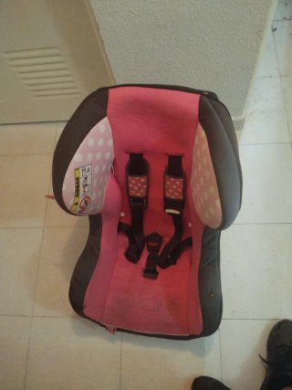 Silla de coche para bebé rosa