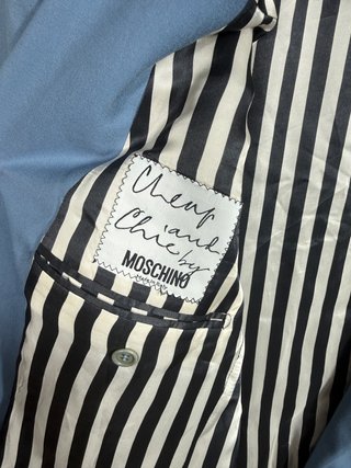 Blazer Moschino Cheap And Chic Azzurro Tg 54