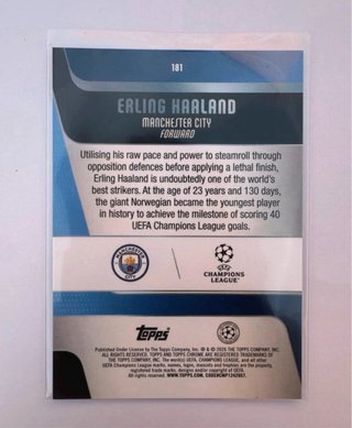 Erling Haaland 55/99 Topps Chrome