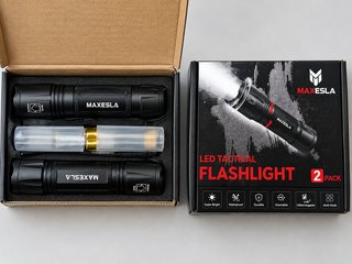 Set 2 Torce Tattiche LED MAXESLA