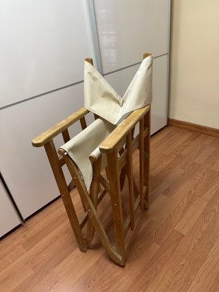 Silla Director Plegable Madera y Lona