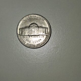 Moneta da 5 centesimi USA 1980