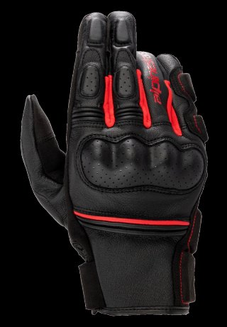 Guantes Alpinestars Phenom Cuero Negro/Rojo
