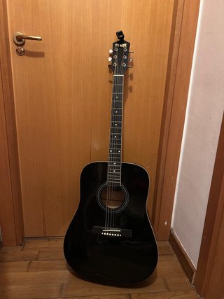 Guitarra Acústica MAX Negra + Afinador