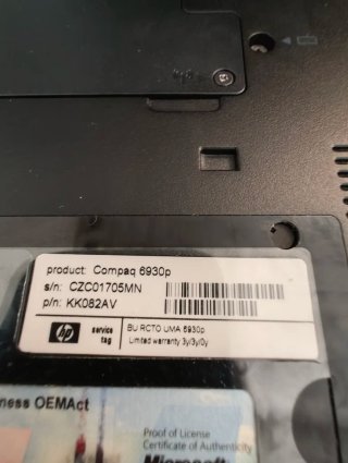 HP Elitebook 6930p Portátil
