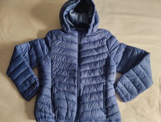 Cazadora acolchada azul señora