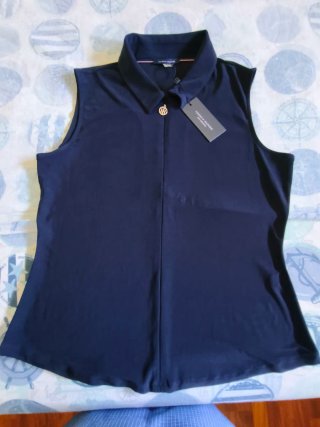 Blusa sin mangas Tommy Hilfiger azul
