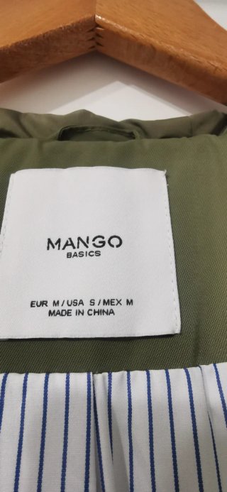 Gabardina chubasquero Mango verde