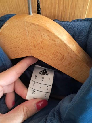 Chaqueta Adidas VCF Azul y Naranja