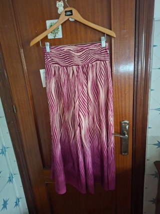 Falda pantalón estampada talla única