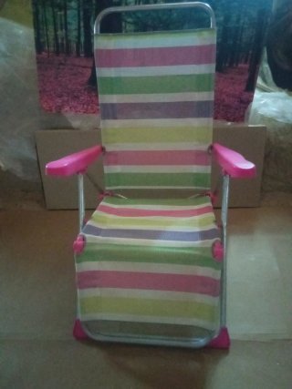 Tumbona de Playa reclinable multicolor
