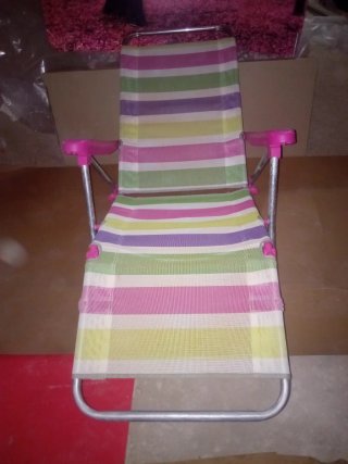 Tumbona de Playa reclinable multicolor