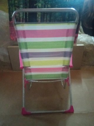 Tumbona de Playa reclinable multicolor