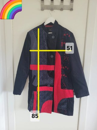 Abrigo Desigual Patchwork Talla L