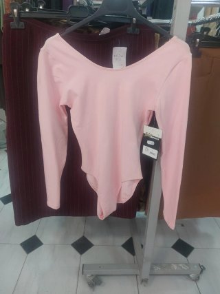 Maya Body Manga Larga Rosa Talla L
