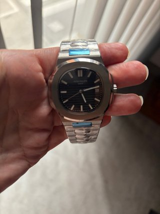 Patek Philippe Reloj Negro y Plateado