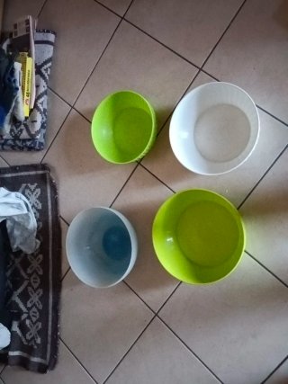 Set 4 Ciotole Plastica